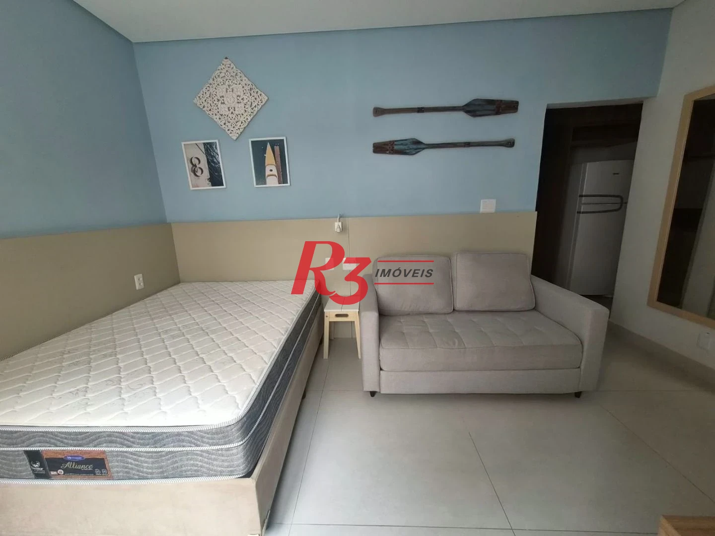 Apartamento com 1 dormitório para alugar, 35 m² por R$ 3.200,02/mês - Embaré - Santos/SP