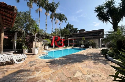 Casa com 5 dormitórios à venda, 665 m² por R$ 2.850.000,00 - Morro de Nova Cintra - Santos/SP