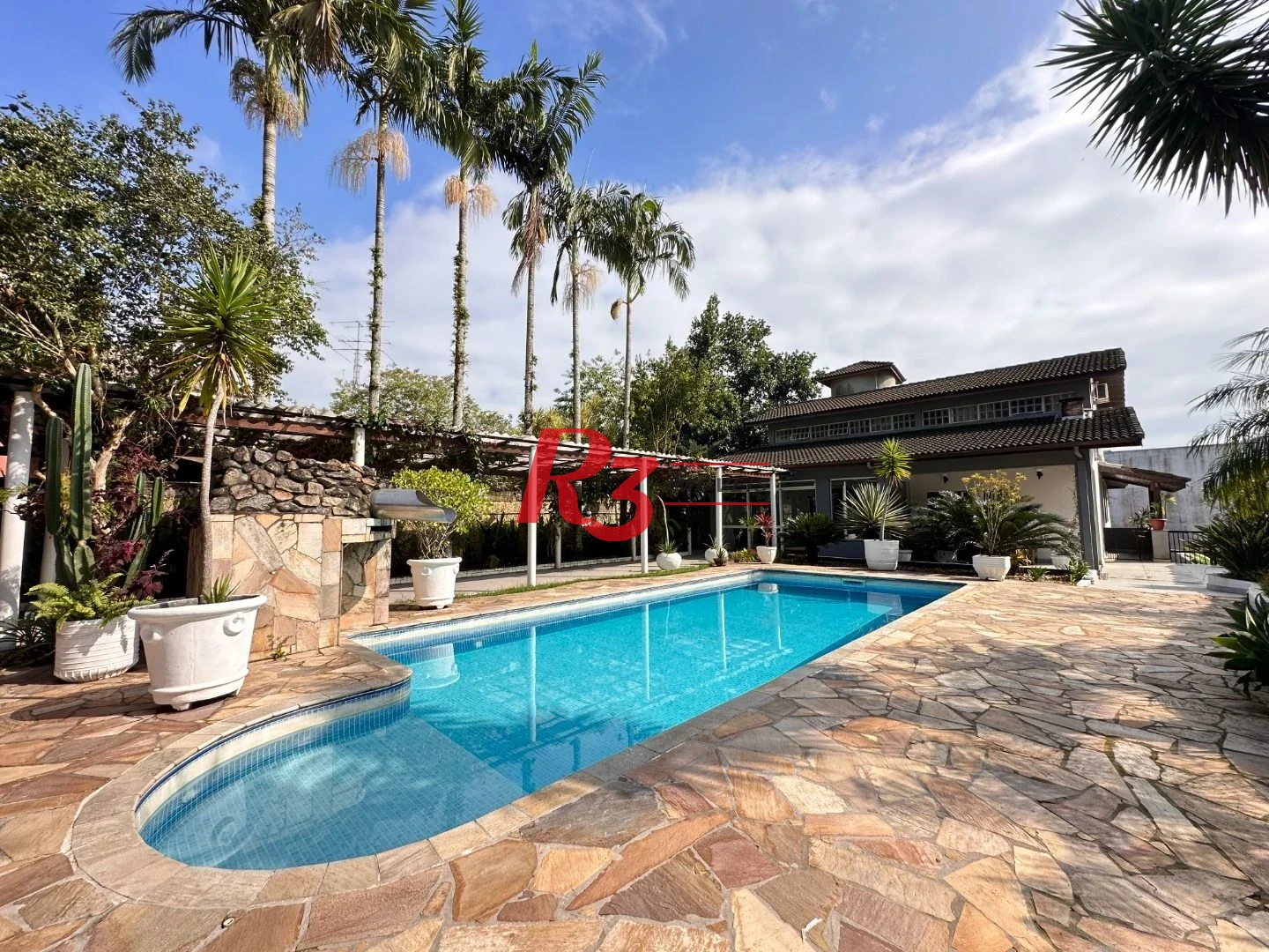 Casa com 5 dormitórios à venda, 665 m² por R$ 2.850.000,00 - Morro de Nova Cintra - Santos/SP