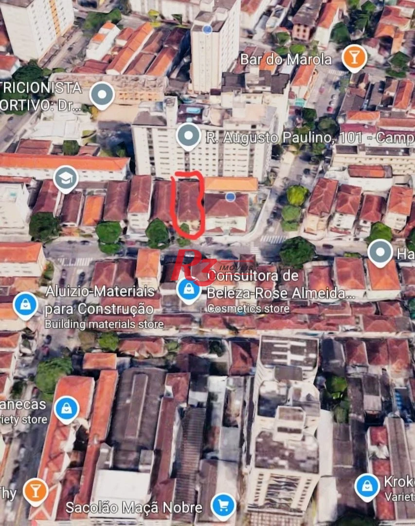 Terreno à venda, 280 m² por R$ 1.440.000,00 - Campo Grande - Santos/SP