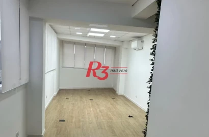 Sala para alugar, 35 m² por R$ 4.200,02/mês - Ponta da Praia - Santos/SP