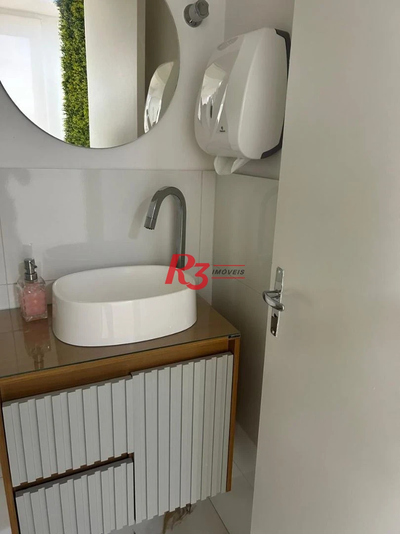 Sala para alugar, 35 m² por R$ 4.200,02/mês - Ponta da Praia - Santos/SP