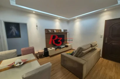 Apartamento com 2 dormitórios à venda, 74 m² por R$ 425.000,00 - Vila Mathias - Santos/SP