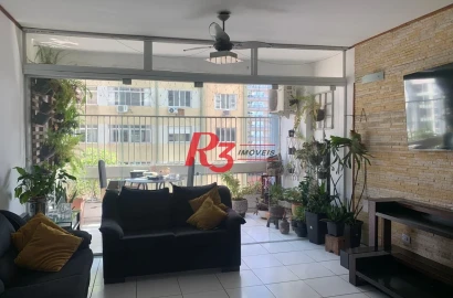 Apartamento com 3 dormitórios à venda, 148 m² por R$ 925.000,00 - Gonzaga - Santos/SP