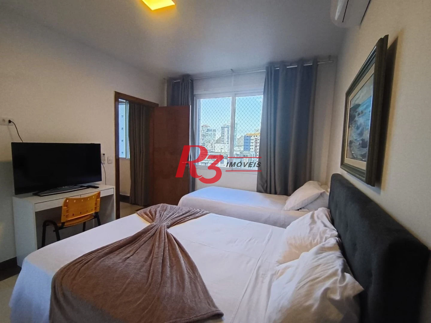 Apartamento com 1 dormitório à venda, 65 m² por R$ 555.000,00 - Boqueirão - Santos/SP