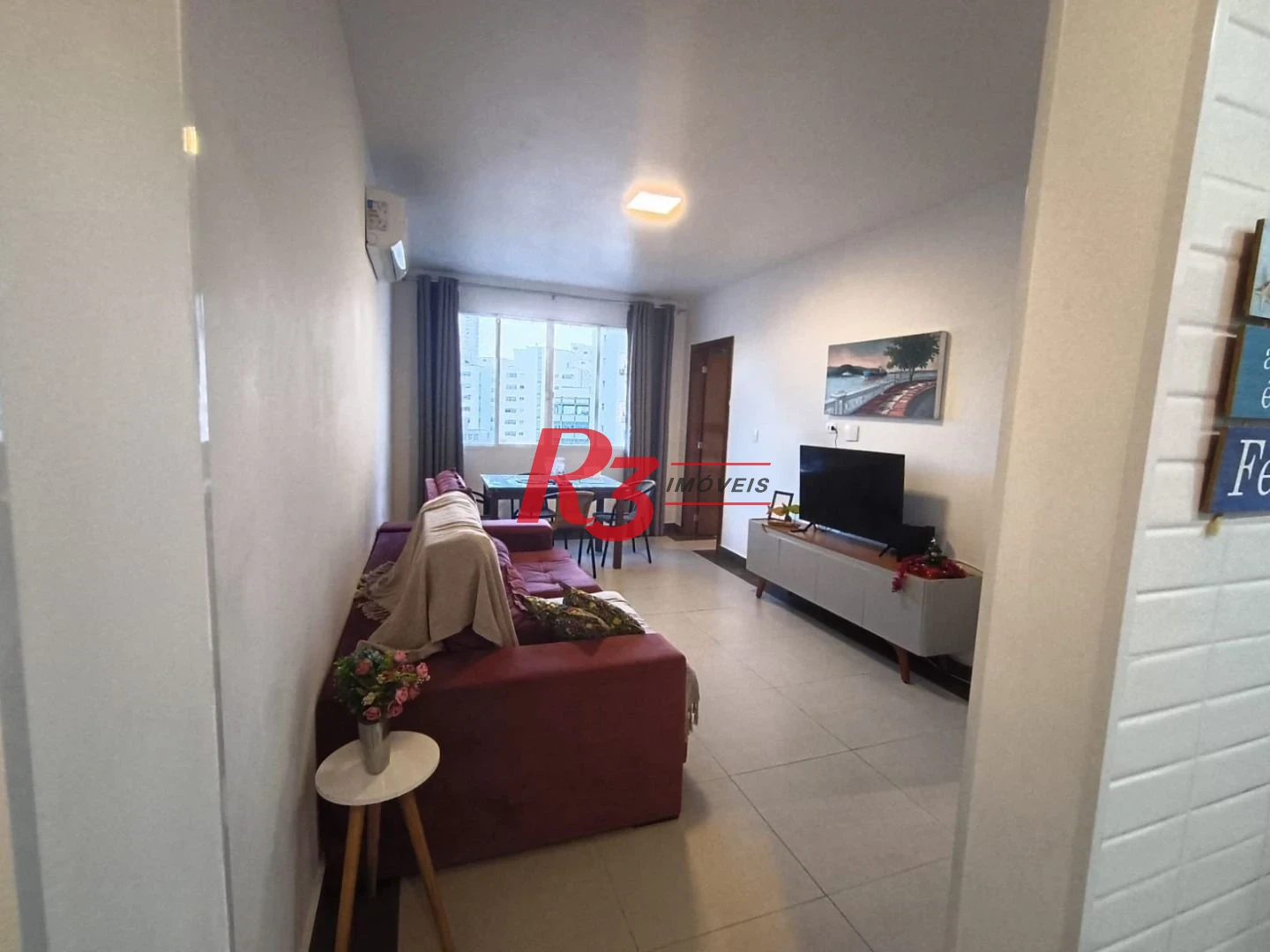 Apartamento com 1 dormitório à venda, 65 m² por R$ 555.000,00 - Boqueirão - Santos/SP