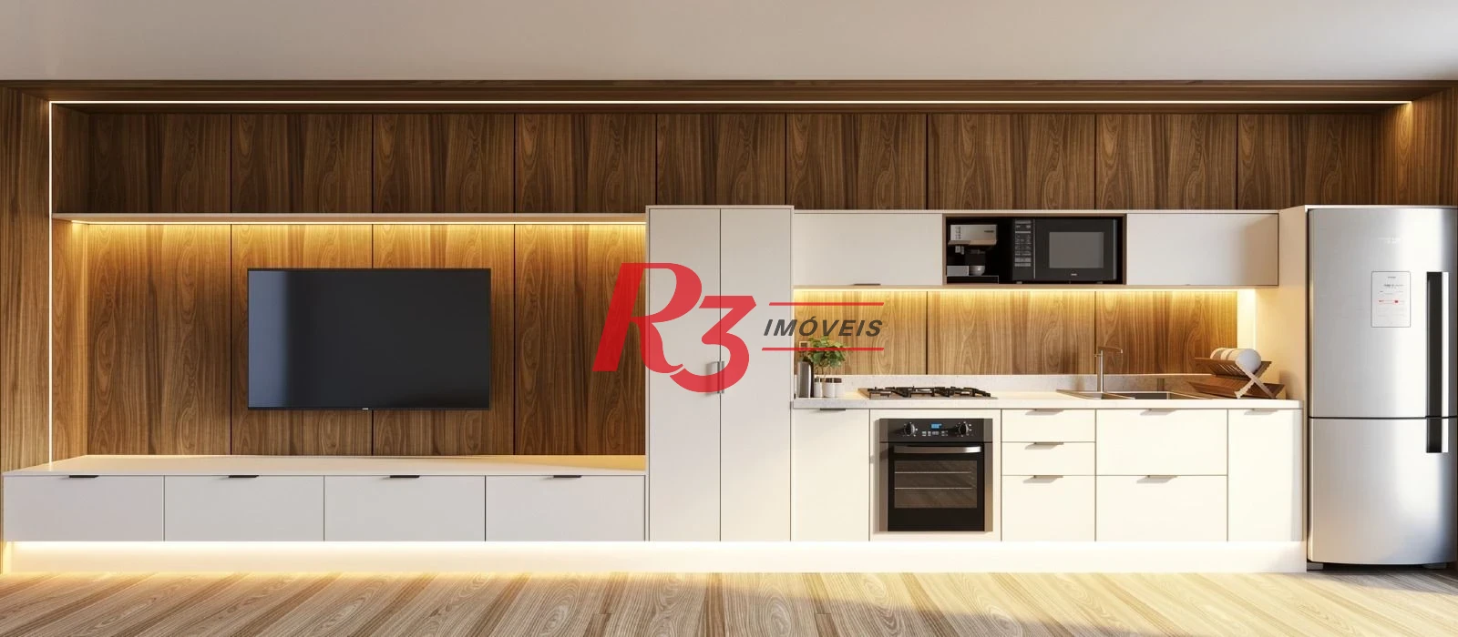 Apartamento com 2 dormitórios à venda, 63 m² por R$ 600.000,00 - Gonzaga - Santos/SP
