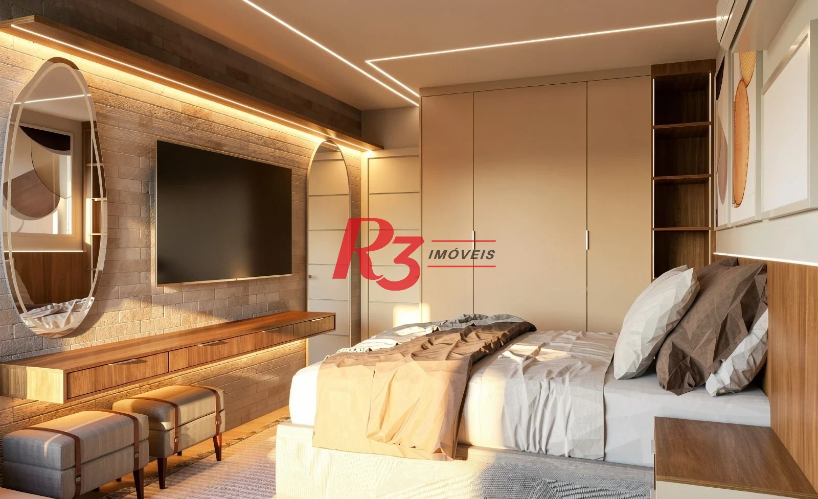 Apartamento com 2 dormitórios à venda, 63 m² por R$ 600.000,00 - Gonzaga - Santos/SP
