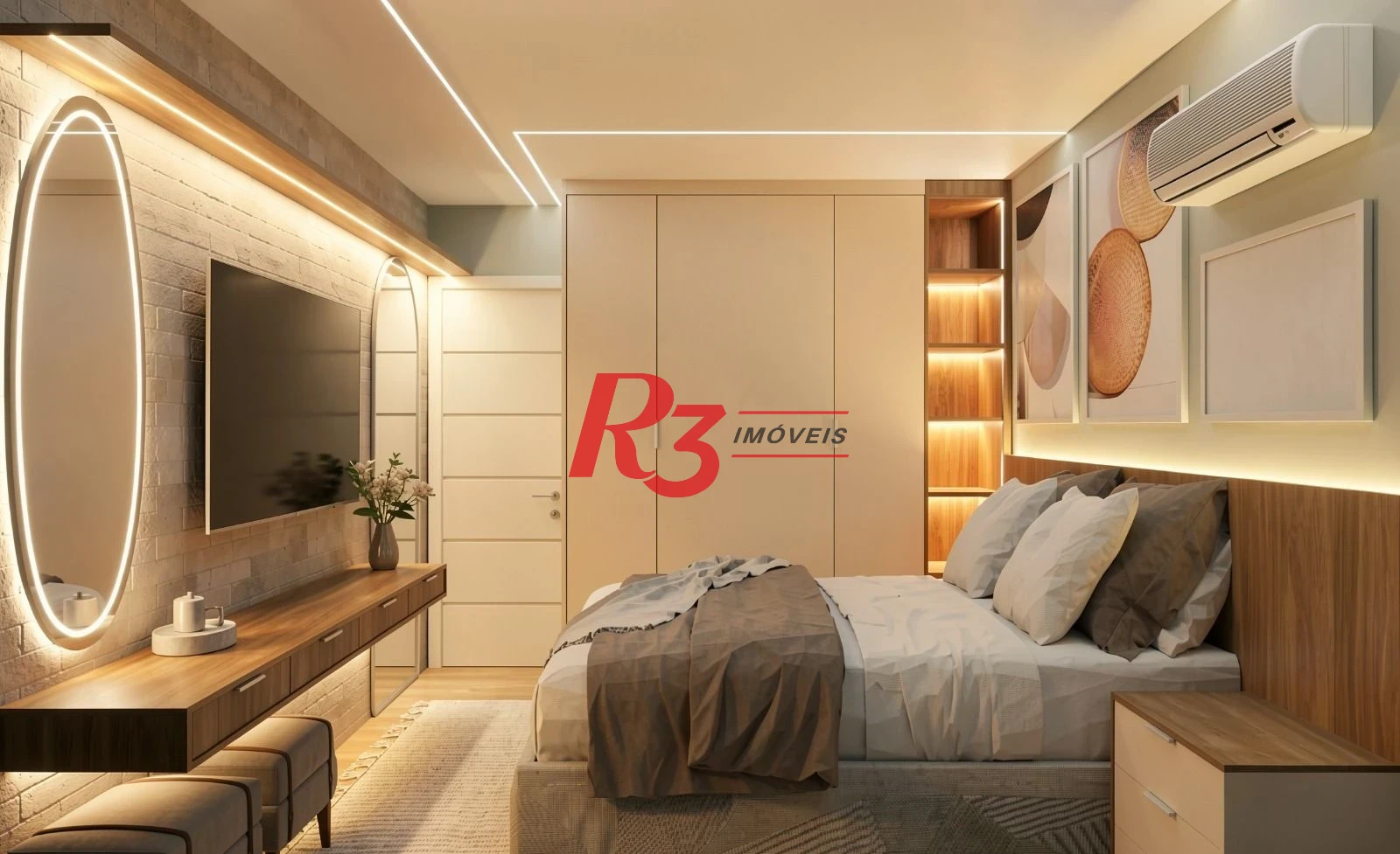 Apartamento com 2 dormitórios à venda, 63 m² por R$ 600.000,00 - Gonzaga - Santos/SP