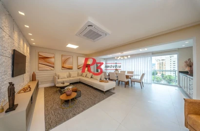 Apartamento com 3 suítes à venda, 181 m² por R$ 2.980.000 - Gonzaga - Santos/SP
