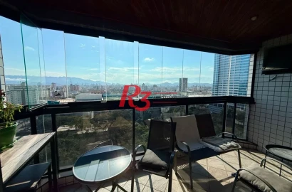 Apartamento com 3 dormitórios à venda, 137 m² por R$ 1.450.000,00 - Aparecida - Santos/SP