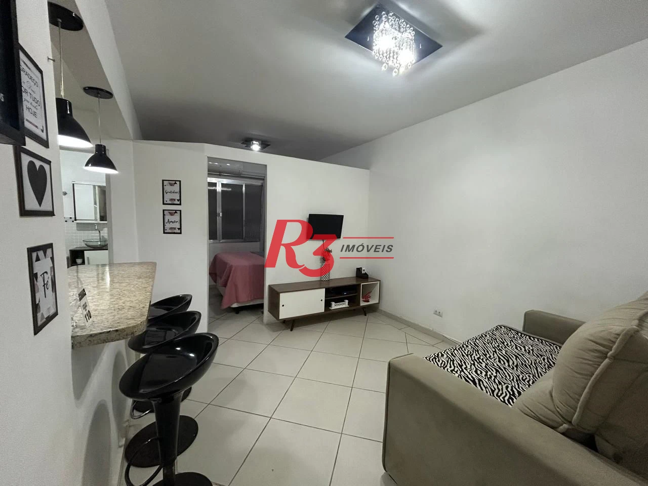 Apartamento com 1 dormitório à venda, 39 m² por R$ 330.000,00 - Embaré - Santos/SP