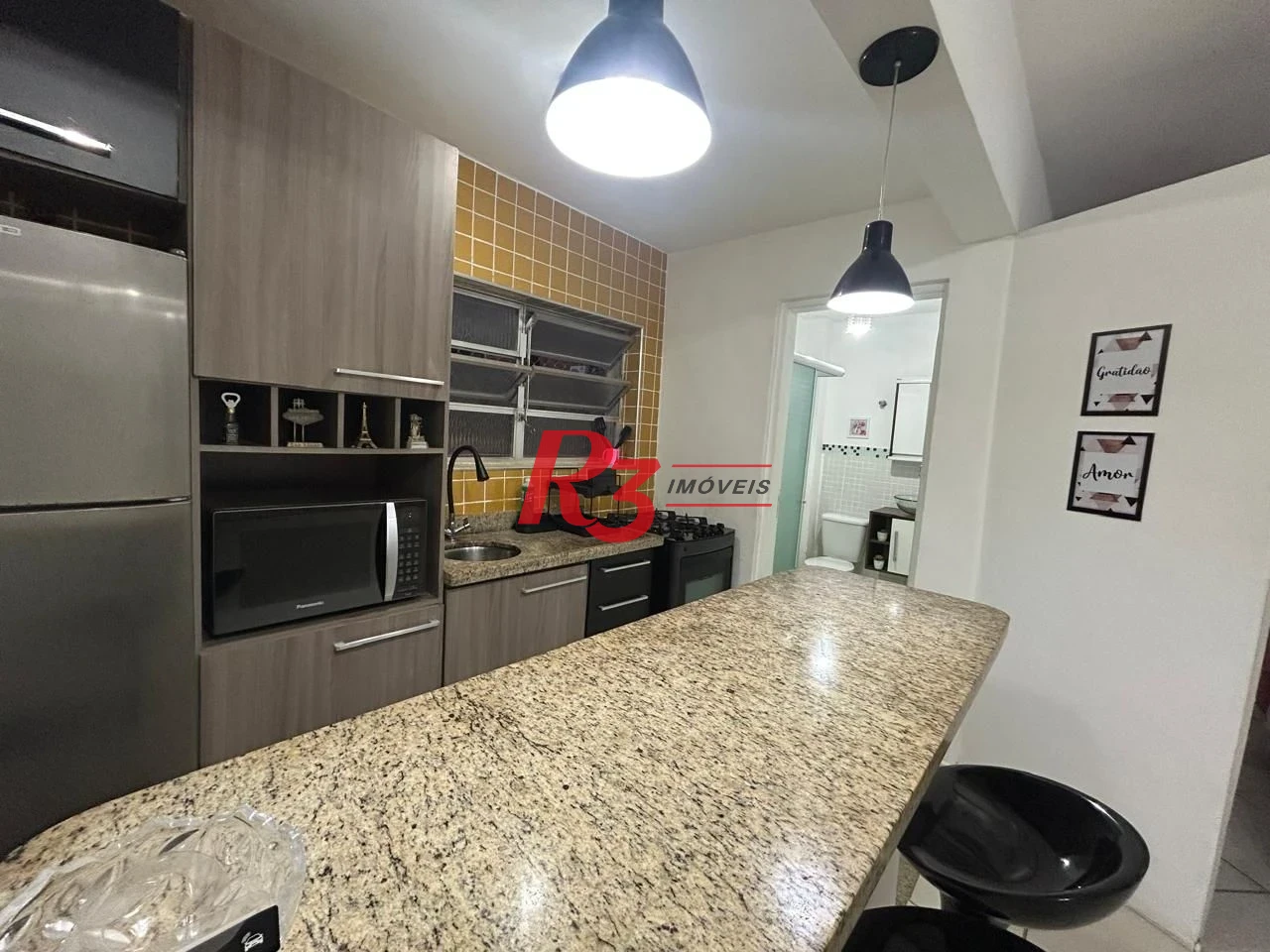 Apartamento com 1 dormitório à venda, 39 m² por R$ 330.000,00 - Embaré - Santos/SP