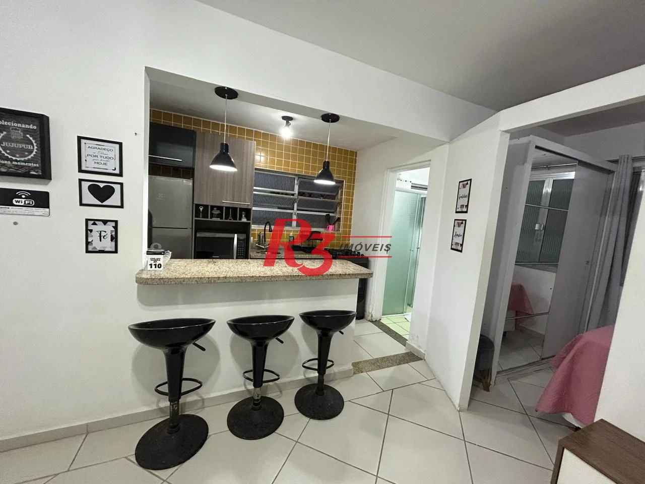 Apartamento com 1 dormitório à venda, 39 m² por R$ 330.000,00 - Embaré - Santos/SP
