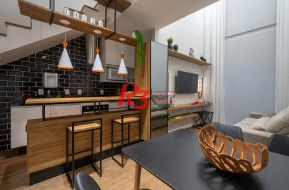 Apartamento com 1 dormitório à venda, 69 m² por R$ 750.000,00 - Gonzaga - Santos/SP