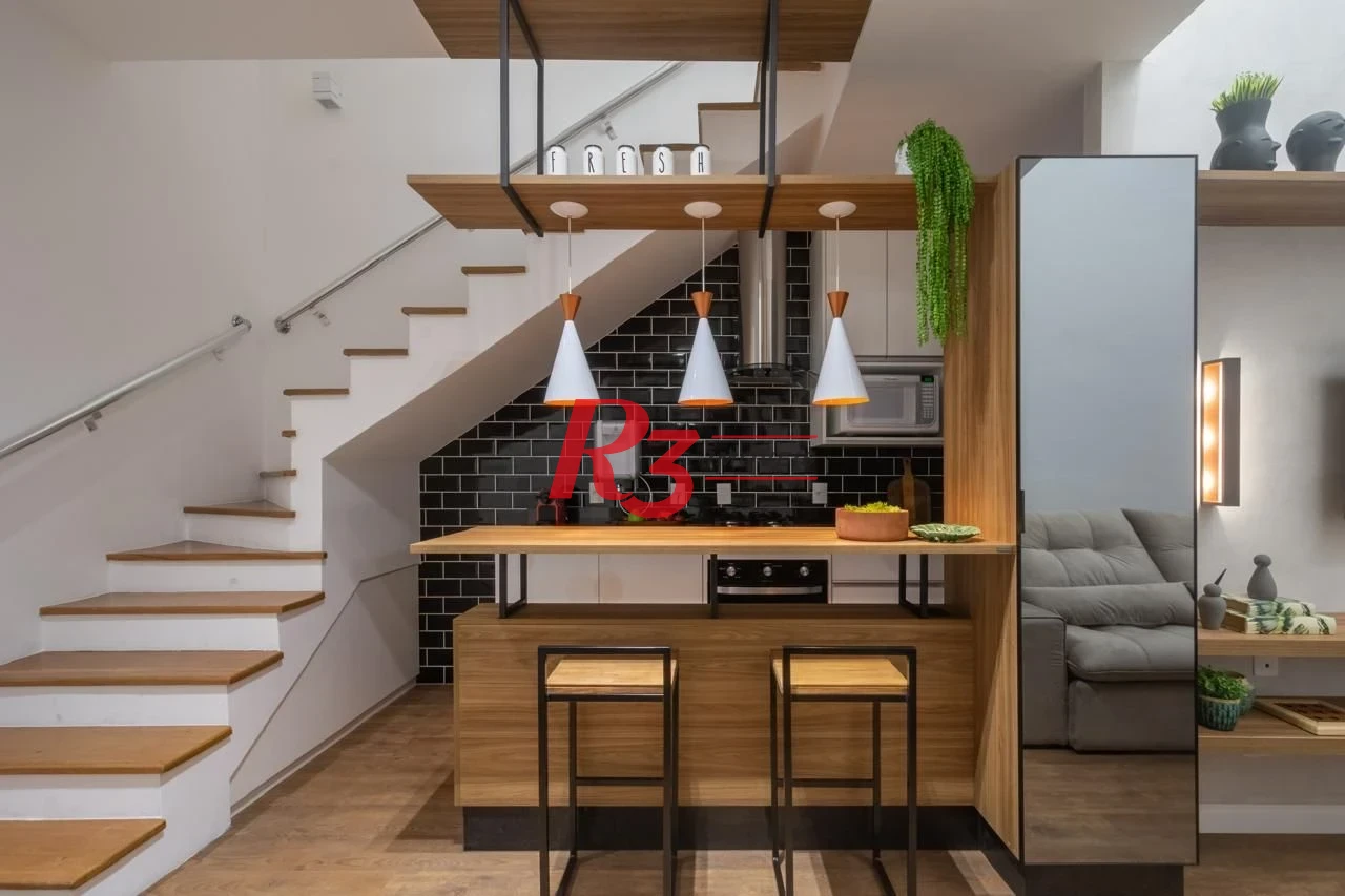 Apartamento com 1 dormitório à venda, 69 m² por R$ 750.000,00 - Gonzaga - Santos/SP