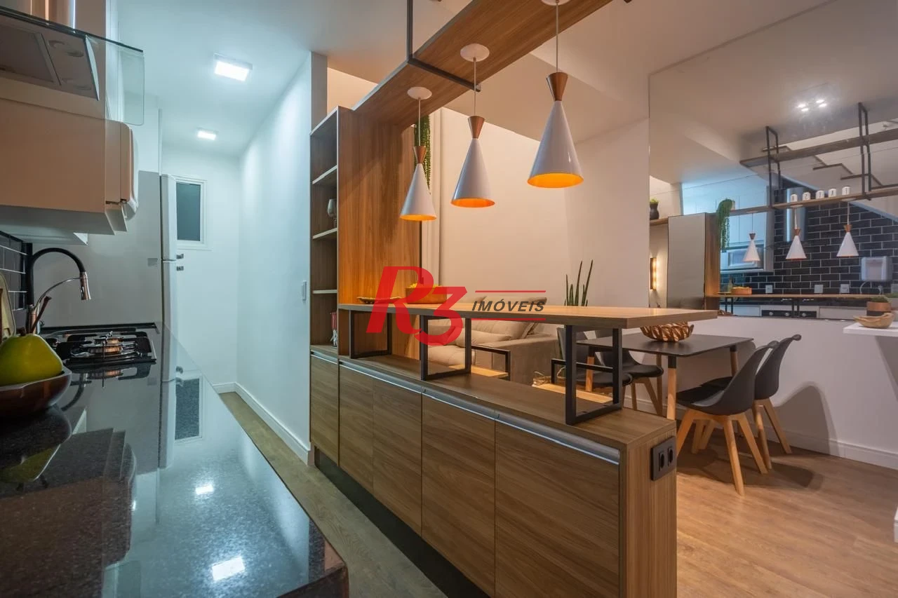 Apartamento com 1 dormitório à venda, 69 m² por R$ 750.000,00 - Gonzaga - Santos/SP