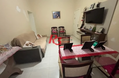 Apartamento com 2 dormitórios à venda, 75 m² por R$ 420.000,00 - Embaré - Santos/SP