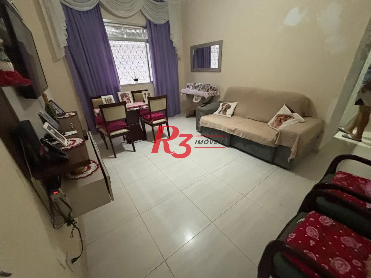 Apartamento com 2 dormitórios à venda, 75 m² por R$ 420.000,00 - Embaré - Santos/SP