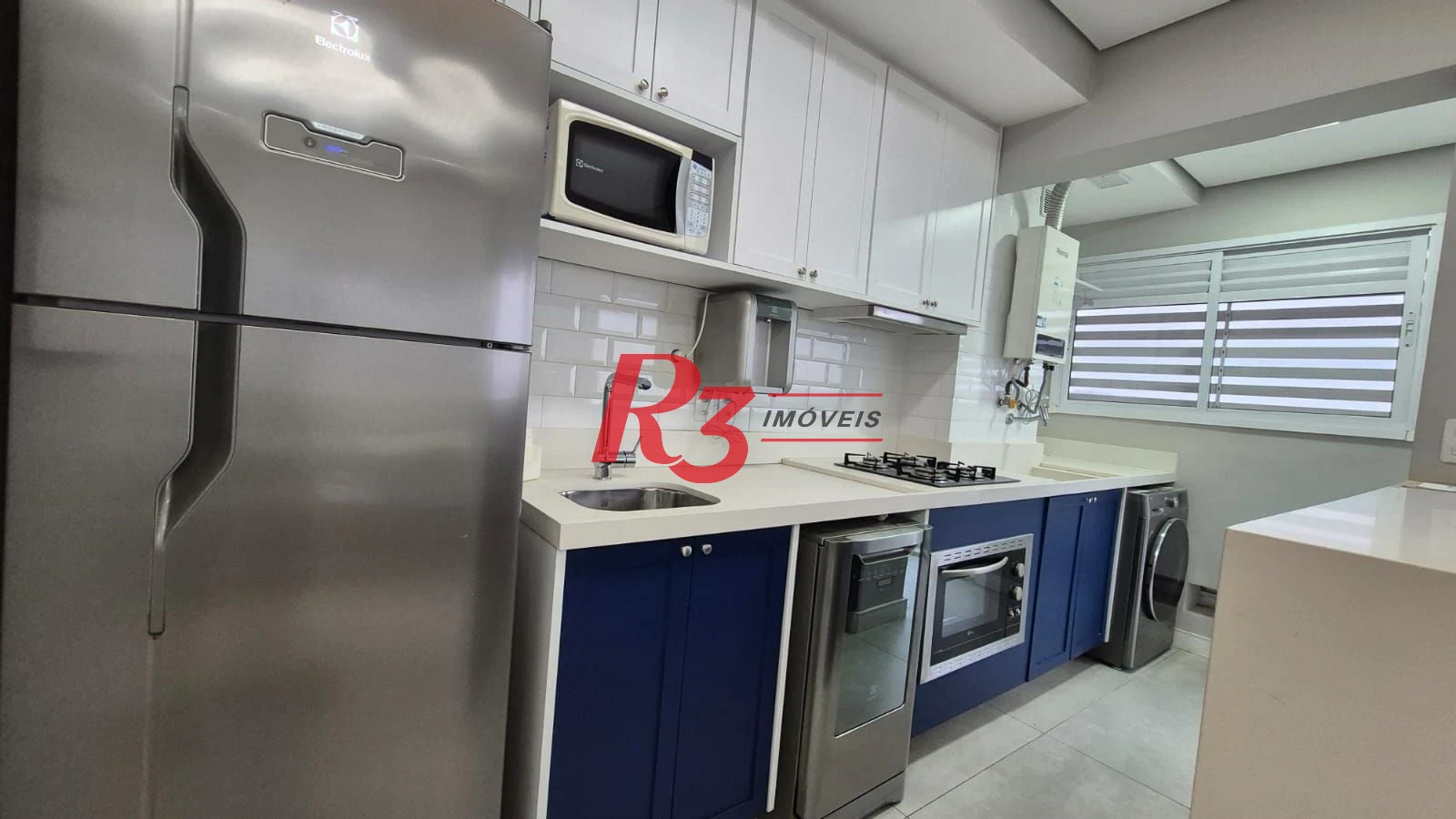 Apartamento com 1 dormitório para alugar, 47 m² por R$ 5.000,02/mês - Boqueirão - Santos/SP