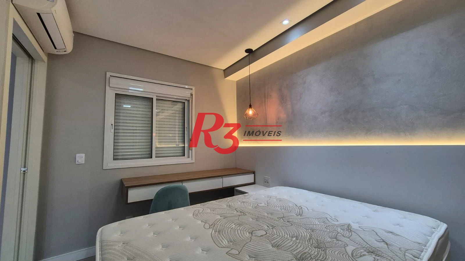 Apartamento com 1 dormitório para alugar, 47 m² por R$ 5.000,02/mês - Boqueirão - Santos/SP