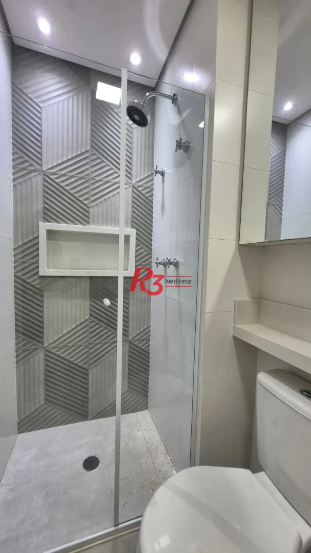 Apartamento com 1 dormitório para alugar, 47 m² por R$ 5.000,02/mês - Boqueirão - Santos/SP