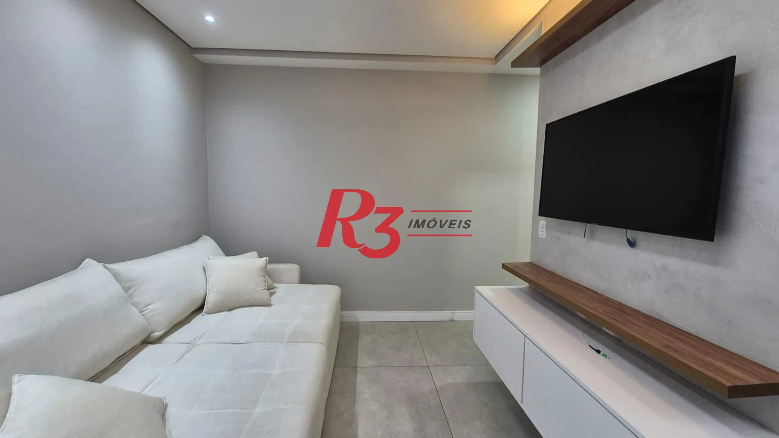 Apartamento com 1 dormitório para alugar, 47 m² por R$ 5.000,02/mês - Boqueirão - Santos/SP
