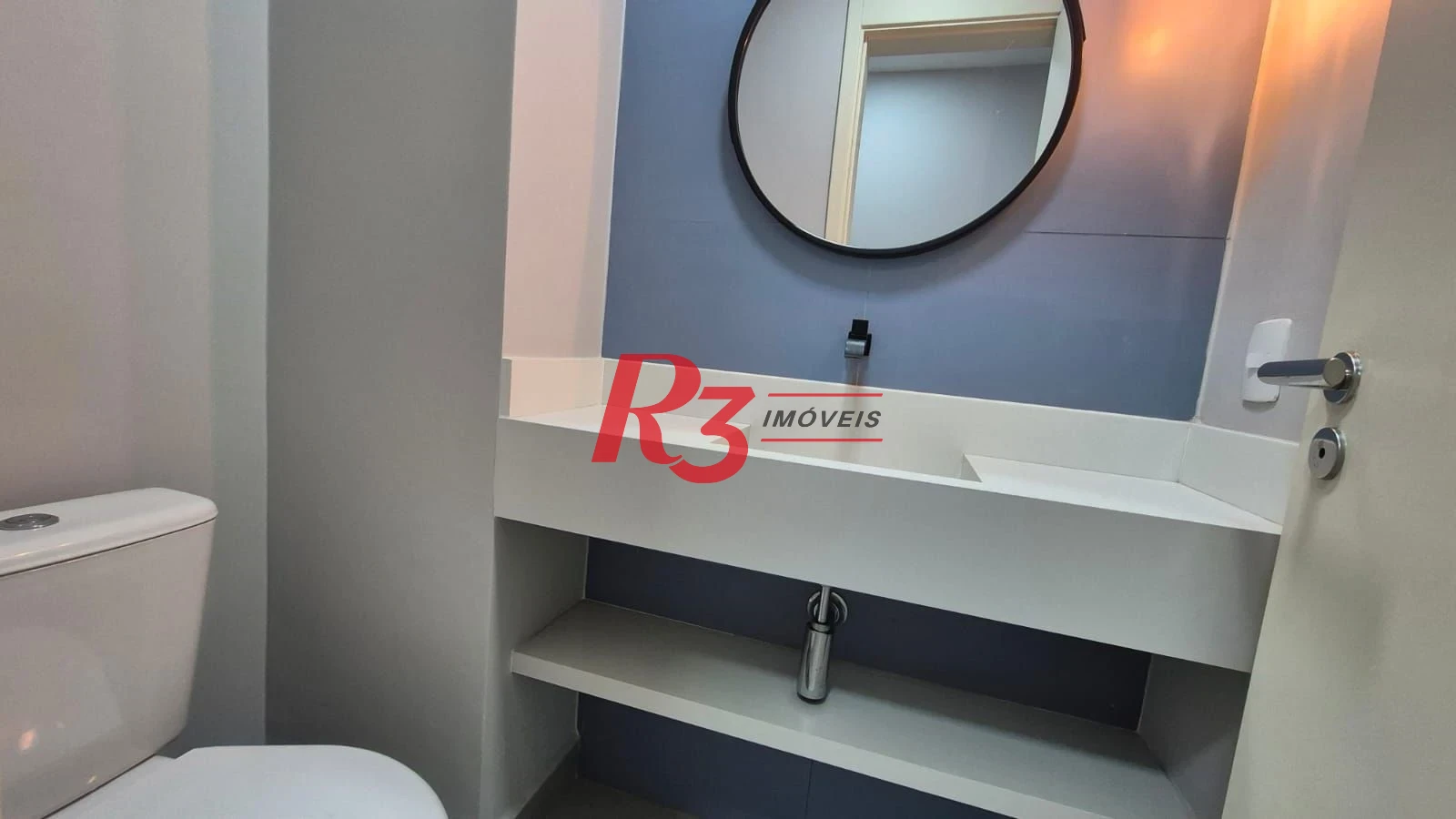 Apartamento com 1 dormitório para alugar, 47 m² por R$ 5.000,02/mês - Boqueirão - Santos/SP