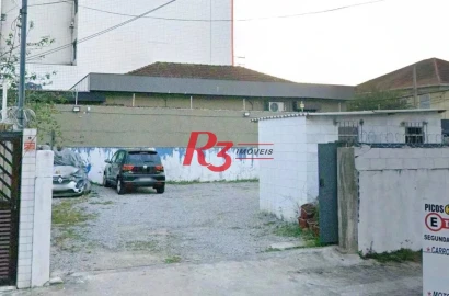Terreno para alugar, 308 m² por R$ 5.000,00/mês - Vila Matias - Santos/SP