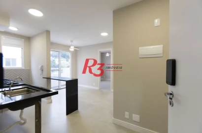 Apartamento com 2 dormitórios para alugar, 42 m² por R$ 4.460,00/mês - Jabaquara - Santos/SP