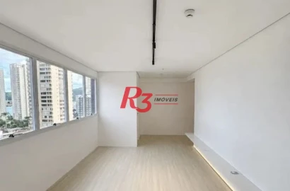 Sala para alugar, 30 m² por R$ 3.200,00/mês - Ponta da Praia - Santos/SP