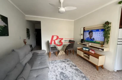 Apartamento com 1 dormitório à venda, 53 m² por R$ 320.000,00 - José Menino - Santos/SP