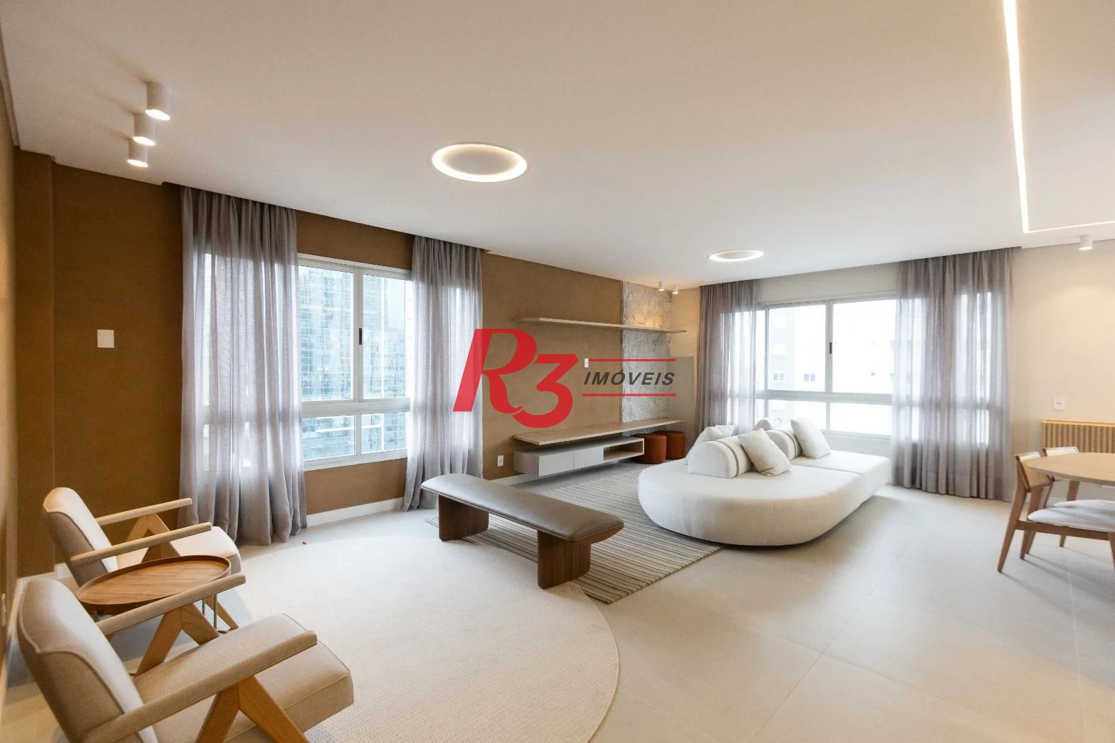 Apartamento com 3 dormitórios à venda, 209 m² por R$ 2.890.000,00 - Embaré - Santos/SP
