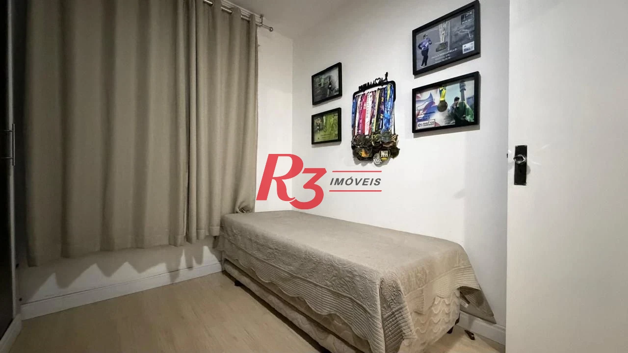 Apartamento com 2 dormitórios à venda, 52 m² por R$ 460.000,00 - José Menino - Santos/SP