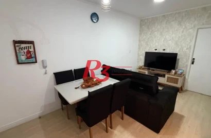 Apartamento com 2 dormitórios à venda, 52 m² por R$ 460.000,00 - José Menino - Santos/SP