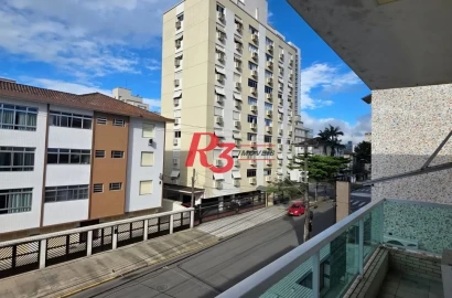 Apartamento com 2 dormitórios à venda, 66 m² por R$ 430.000,00 - Embaré - Santos/SP