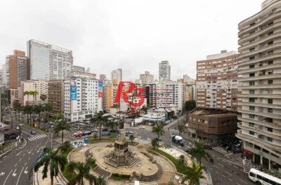 Apartamento com 2 dormitórios para alugar, 79 m² por R$ 4.700,00/mês - Gonzaga - Santos/SP