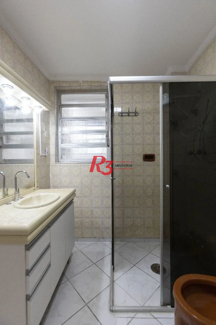 Apartamento com 2 dormitórios para alugar, 79 m² por R$ 4.700,00/mês - Gonzaga - Santos/SP