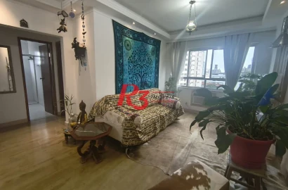 Apartamento com 2 dormitórios à venda, 110 m² por R$ 700.000,00 - Embaré - Santos/SP