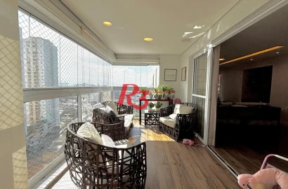 Apartamento com 3 dormitórios à venda, 111 m² por R$ 1.365.000,00 - Ponta da Praia - Santos/SP