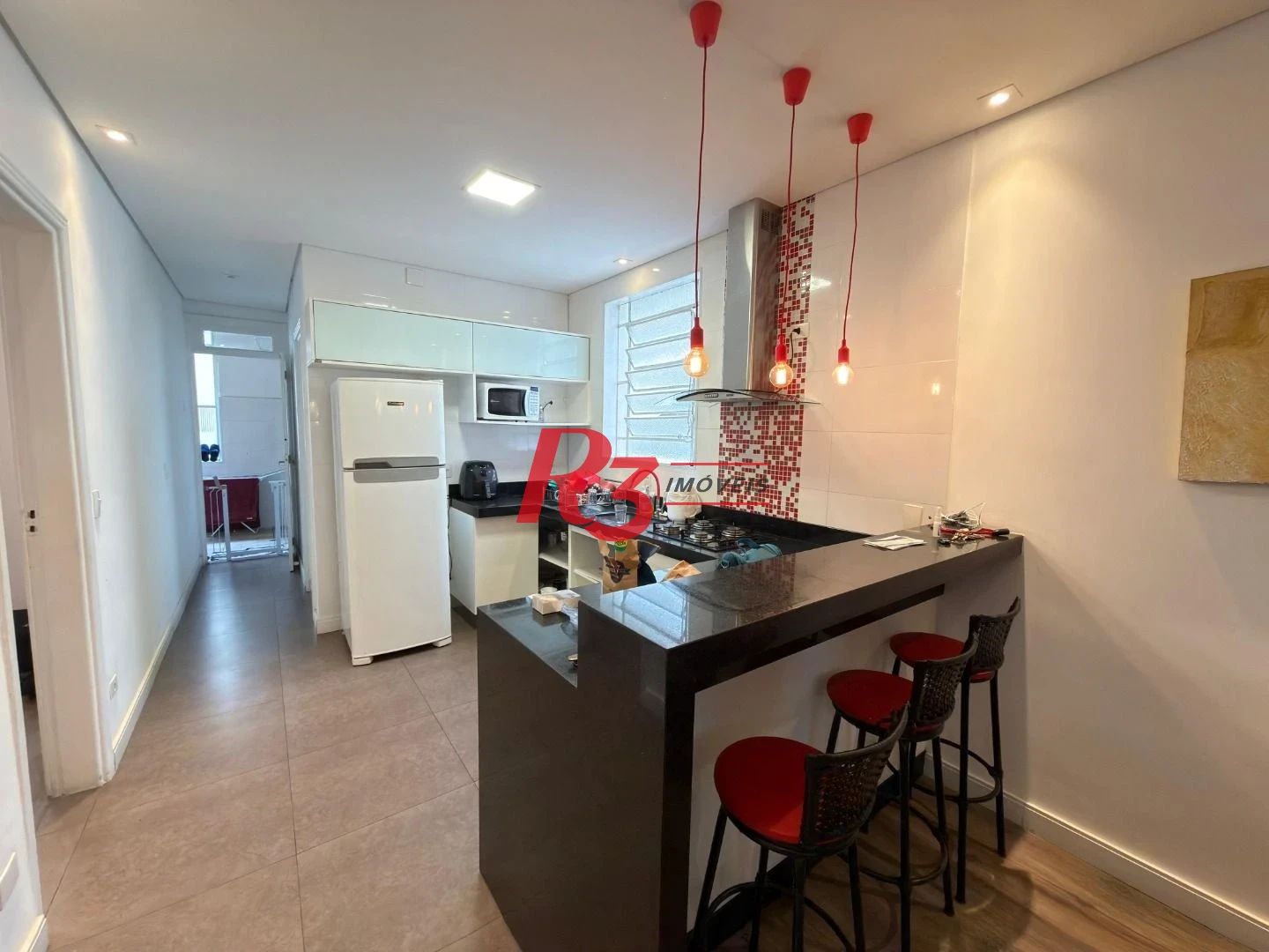Apartamento com 3 dormitórios para alugar, 110 m² por R$ 5.500,02/mês - Gonzaga - Santos/SP