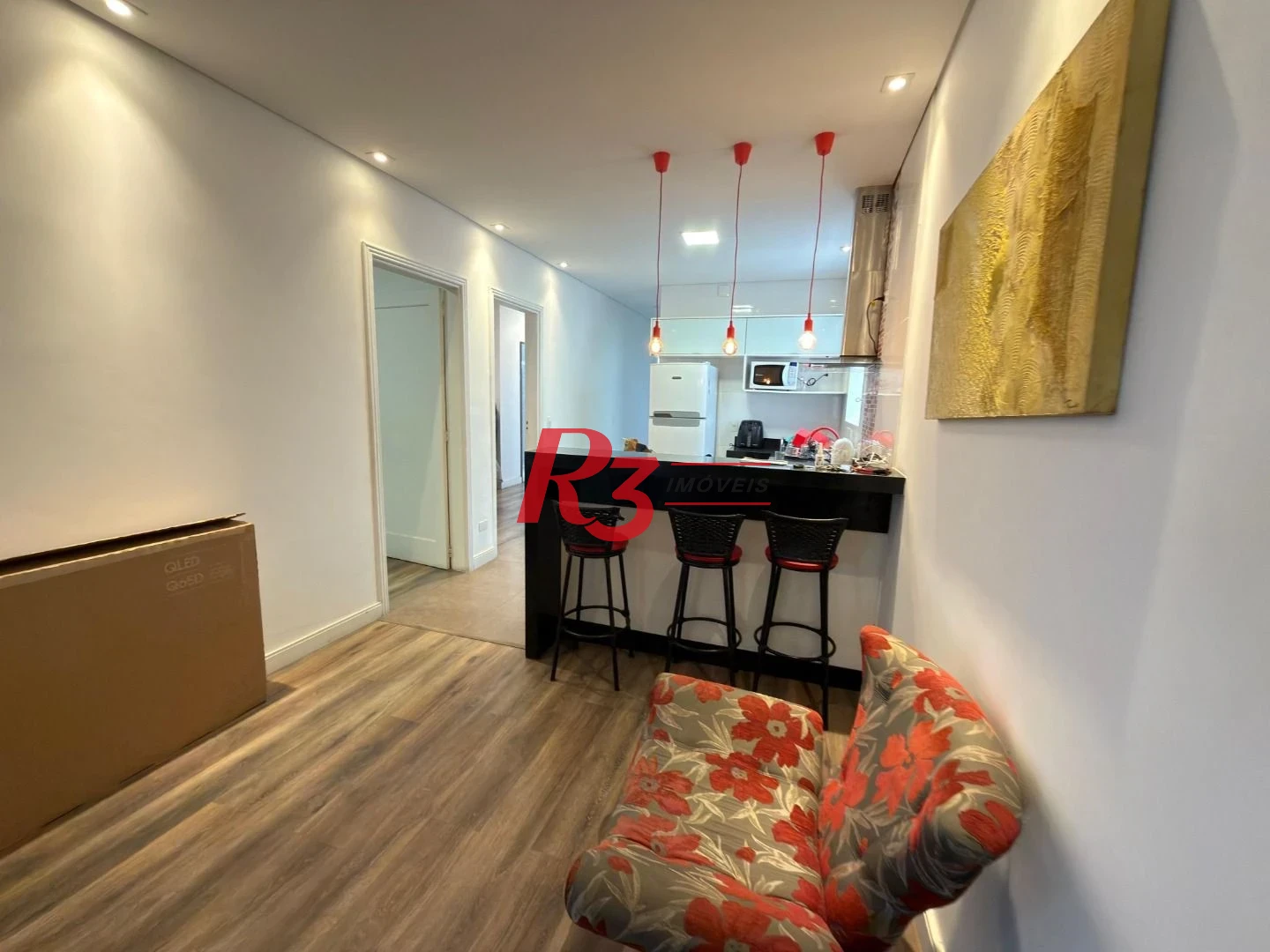 Apartamento com 3 dormitórios para alugar, 110 m² por R$ 5.500,02/mês - Gonzaga - Santos/SP