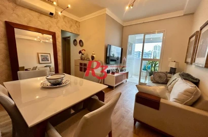 Apartamento com 2 dormitórios à venda, 72 m² por R$ 1.250.000,00 - Boqueirão - Santos/SP