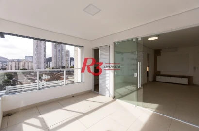 Apartamento para alugar, 72 m² por R$ 5.654,00/mês - Campo Grande - Santos/SP