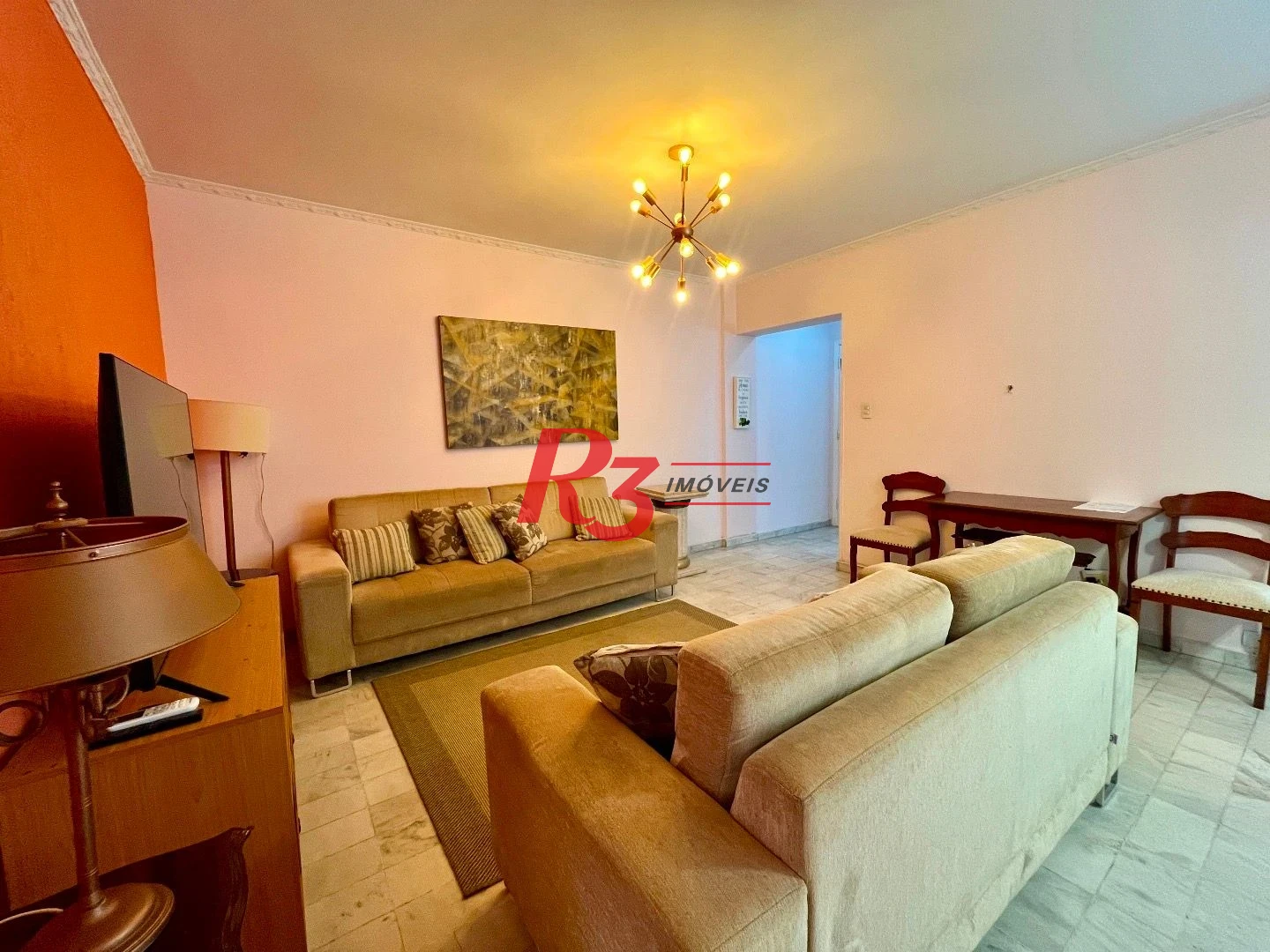 Apartamento com 2 dormitórios para alugar, 98 m² por R$ 5.300,00/mês - Gonzaga - Santos/SP
