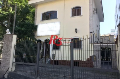 Casa com 3 dormitórios para alugar, 280 m² por R$ 12.000,00/mês - Gonzaga - Santos/SP