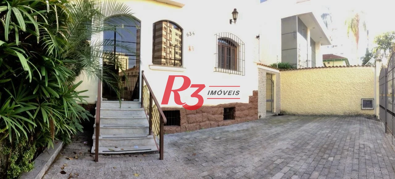 Casa com 3 dormitórios para alugar, 280 m² por R$ 12.000,00/mês - Gonzaga - Santos/SP