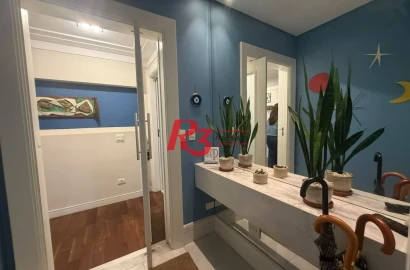 Apartamento com 3 dormitórios à venda, 142 m² por R$ 1.320.000,00 - Gonzaga - Santos/SP
