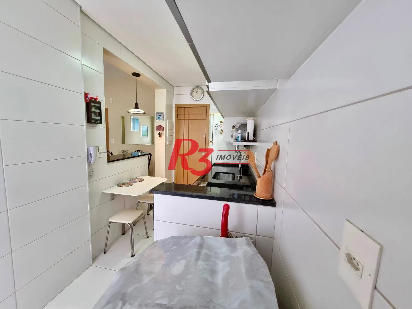Apartamento com 1 dormitório à venda, 60 m² por R$ 745.000,00 - Aparecida - Santos/SP