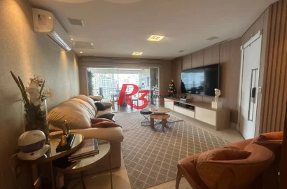 Apartamento com 4 dormitórios à venda, 199 m² por R$ 3.140.000,00 - Ponta da Praia - Santos/SP